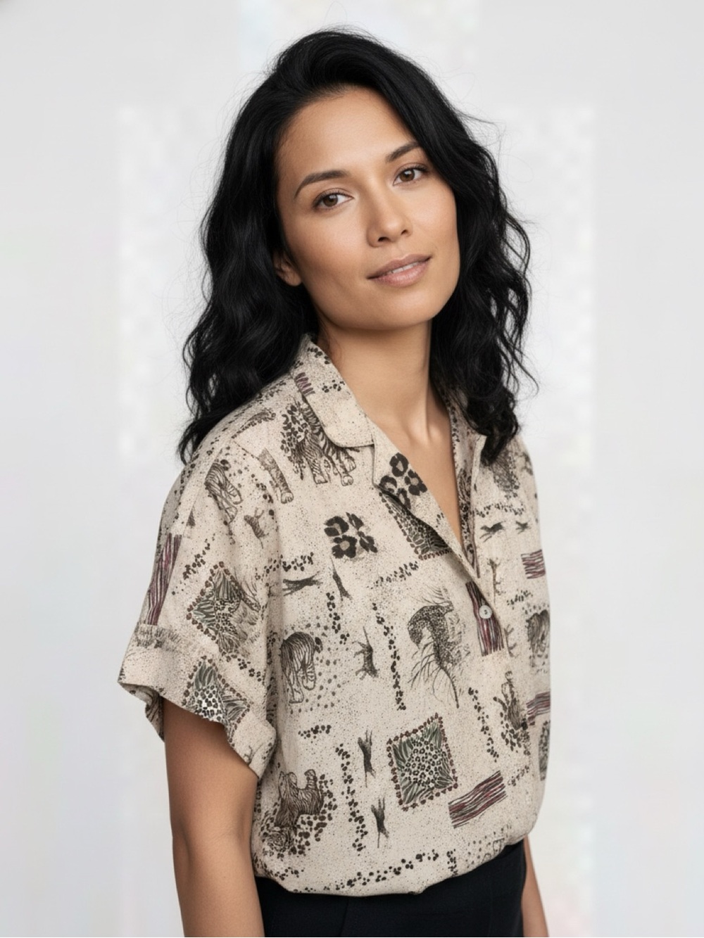 Cabin Creek XL Short-Sleeve Safari Button-Down Shirt